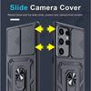 Pouzdro Pro Samsung Galaxy S25FE S25 Edge S24 S23 Ultra Plus FE A56 A36 A26 A17 A07 Kryt s ochranou posuvného fotoaparátu vojenské třídy
