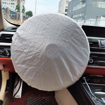 1pc Auto Car Steering Wheel Sunshade Side Window Shade Silver Coated Cloth Steering Wheel Cover Sunscreen Insulation Side Sun Shade