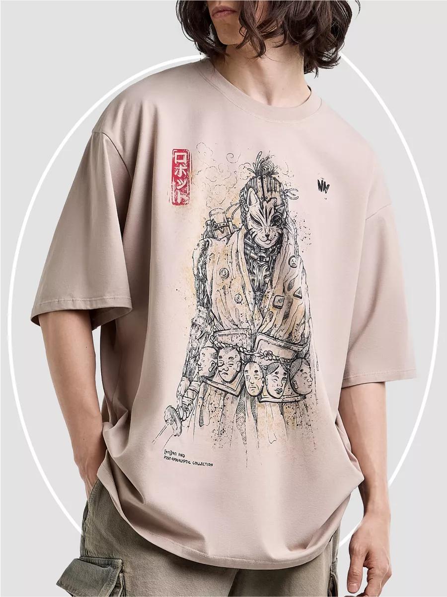 Oversized T-shirt Post-apocalyptic print 3XL