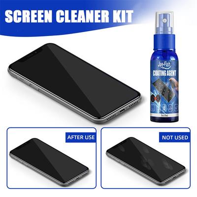 Agente Limpiador de Pantallas Limpiador de Monitor Ipad Recubrimiento Nano Antihuellas Pulidor Película Protectora Prevenir Arañazos Spray para Cristal de Teléfono
