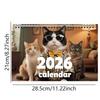 Hanging Loop Cat Calendar Durable Construction Monthly Planner Kitten Wall Calendar  Office Decor