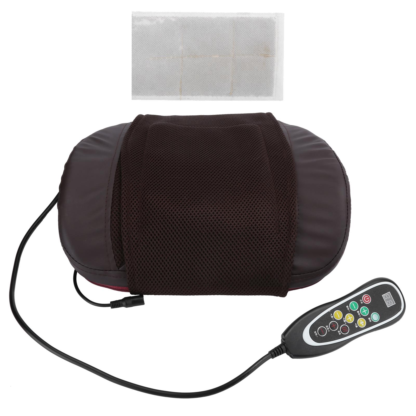 

Массажная подушка с подогревом, поясничная подушка, газовая подушка, тракционный мягкий массажер для шеи US PLUG