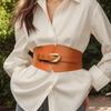 Solid Color Wide Cummerbunds Elastic Wide Belt Waist Corset Western Cowboy Belt  Outfits