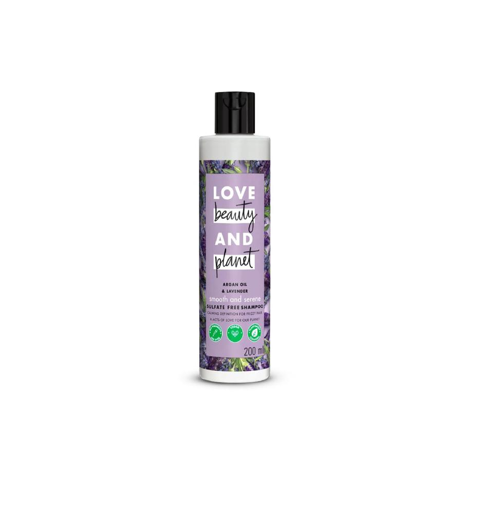 Love Beauty & Planet Argan Oil And Lavender Sulphate Free Shampoo For Dry & Frizzy Hair (200ml)