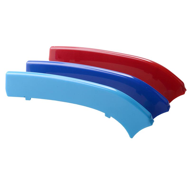 12 Slats Kidney Front Grill Grille Decal Stripe Cover Clip Trim For BMW F45 F46 Active / Gran Tourer 2015- M-Sport