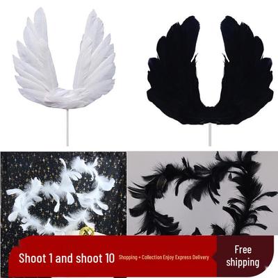 10 Angel Wing Feather Cake Toppers & Ornaments