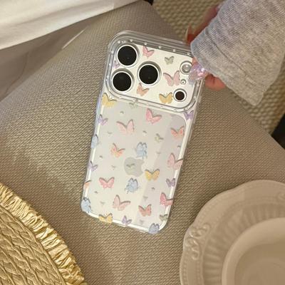Funda de Teléfono de Mariposa Colorida para iPhone 16, iPhone 17 y iPhone 17 Pro Max