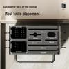 Drill-Free Wall-Mounted Kitchen Knife and Cutting Board Rack