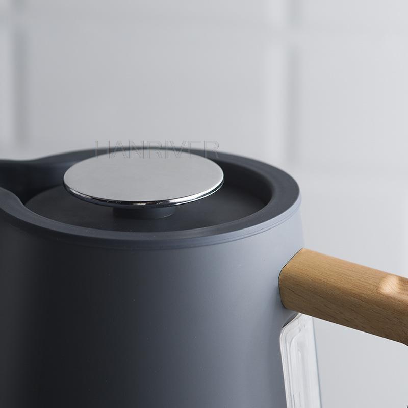 Electric Kettle Tea Coffee Pot Smart Water Thermo Samovar 1.7L 1800W Kitchen Appliances Boiler Blue White 220-240V