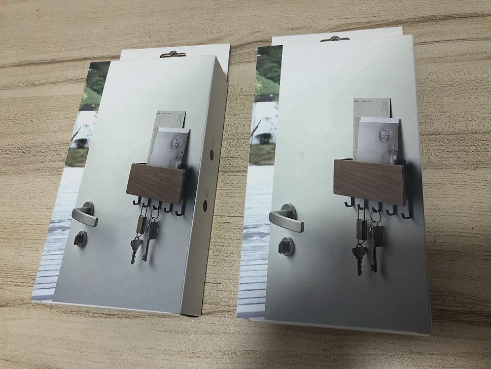 Cuier de perete din lemn masiv japonez pentru intrare