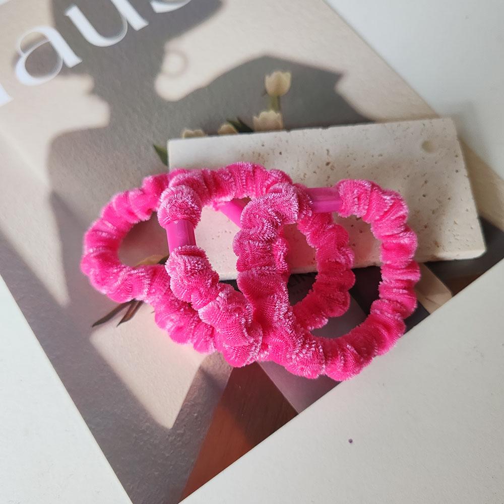 3pc Cute Solid Velvet Ponytail Holder Elegant Hair Tie Elastic Hairbands Hair Rope for Women Girls Kids Holiday Hair Accessories