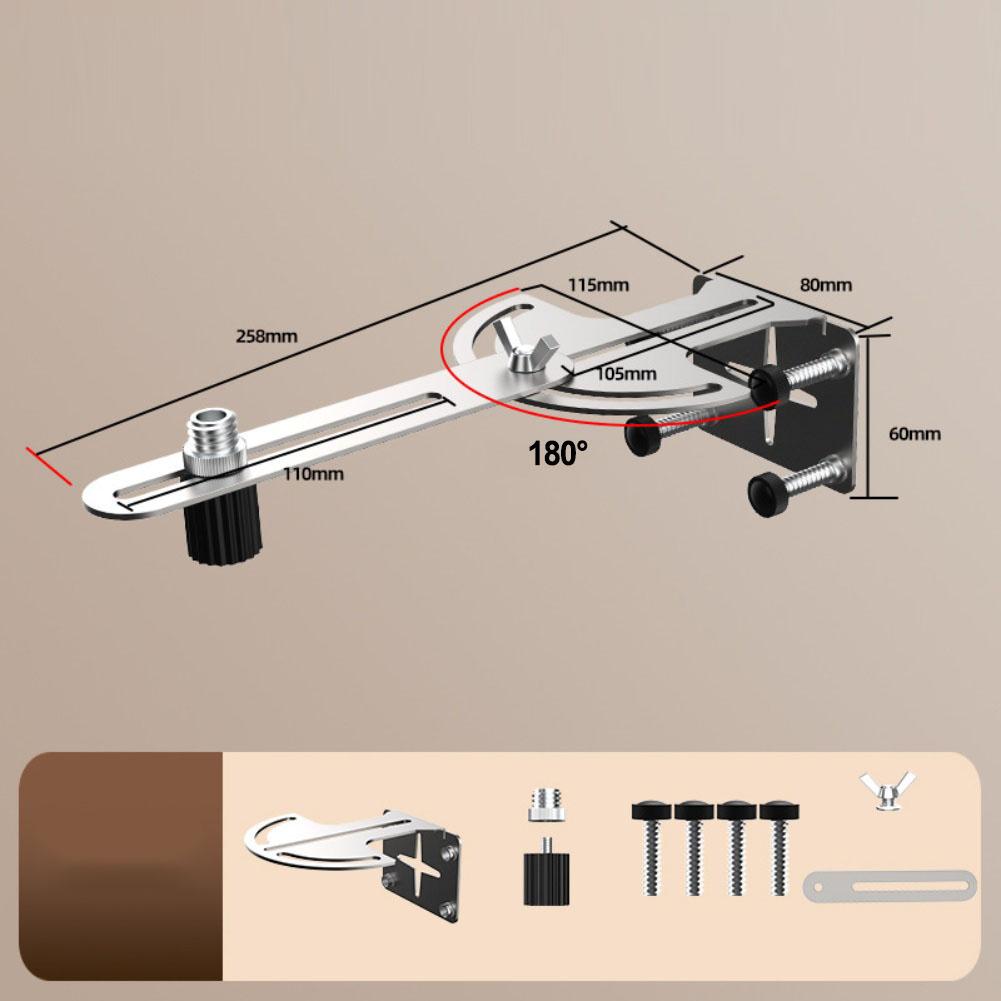 Stainless Steel Level Bracket with Adjustable 360 Degree Pivot Mount for Secure Tool Placement and Leveling Accuracy