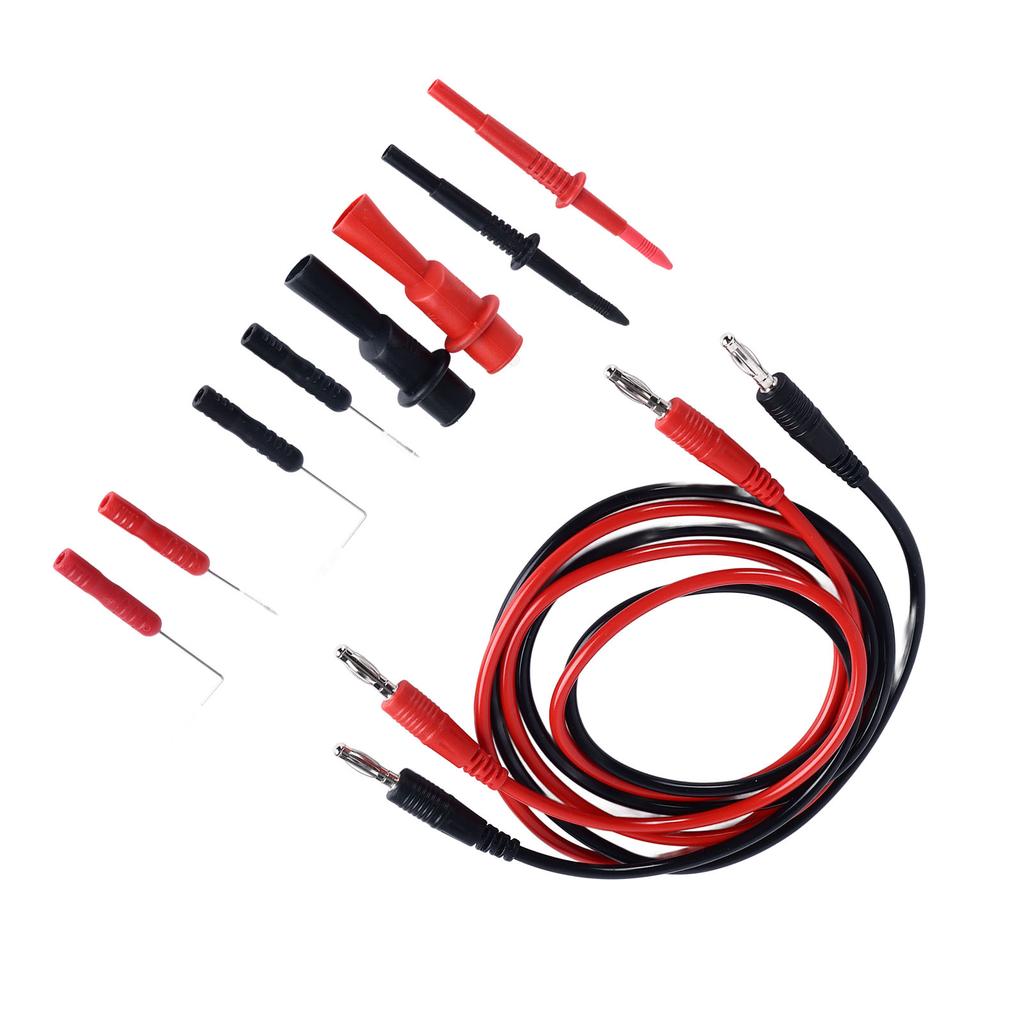 10PCS Set Multimeter Test S Kit Universal Black and Red Electrical Multimeter Testing Probe Set