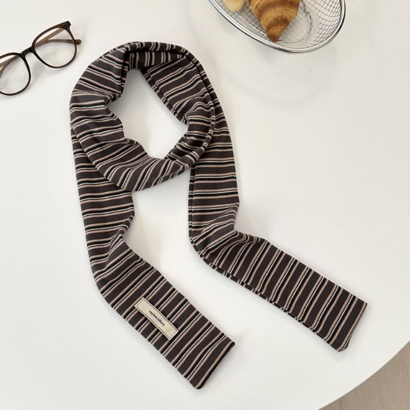 

Зимний шарф атмосфера новый ретро декоративный шарф защита шеи теплый шарф тонкий узкий шарф