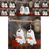 Unique Handmade Wooden Ghost Earrings Perfect For Halloween Book Lovers And Fans