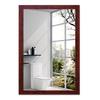 Framed Wall-Mounted Minimalist Vanity Mirror for Bathroom and Dorm