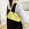 Niche Design Solid Color Bag 2025 New Trend Women's Bag Fashion Single Shoulder Simple Portable Commuter Small Square Bag