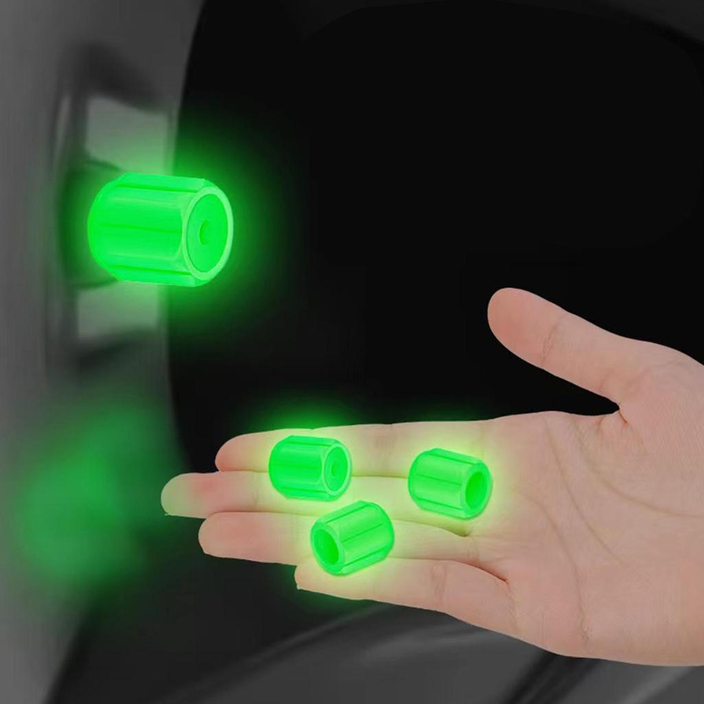Capace luminoase pentru supape pentru anvelope, 5 culori, pentru mașină, pentru motocicletă, capac de supapă strălucitoare, instrument de stil pentru butuc de roți pentru anvelope, accesorii auto, 4-16 buc.
