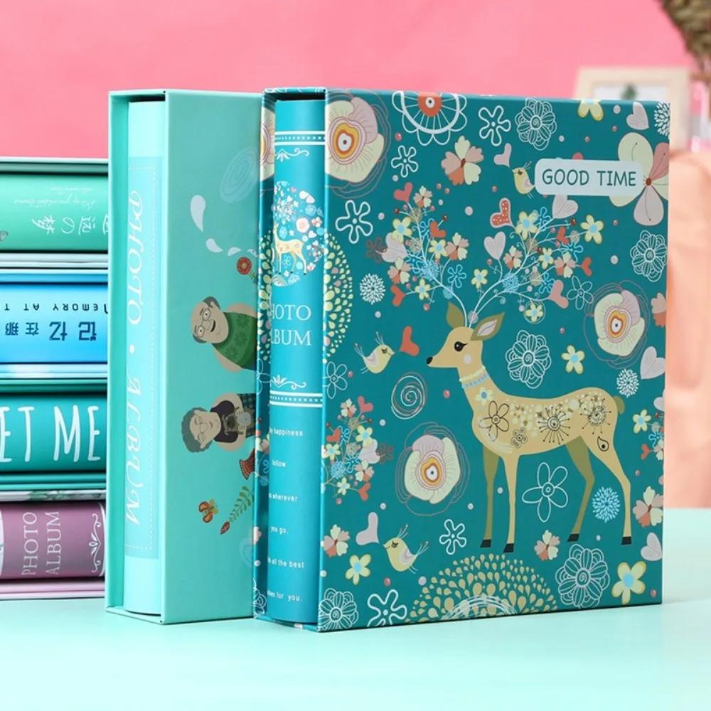New 200 Pockets Photo Album Large Capacity Baby Growth Album Family Photo Album Memory Wedding Travelling
