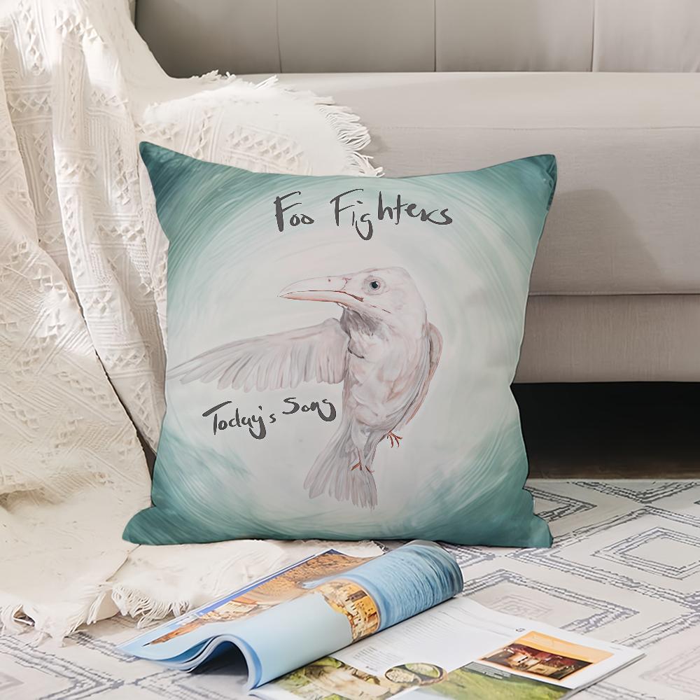 Hot Rock Band F-Foo F-Fighters Pillow Case Office Cushions Suitable For Sofa Car Bedroom Decorative Cushion Cover
