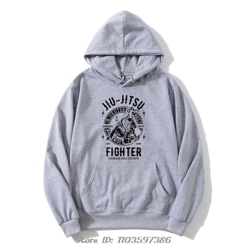 Unisex Jiu Jitsu Hettegenser Kampsport Unisex Barn Gutter BJJ MMA Jujitsu Hettegenser Topper Motedesign Bomull Unisex Jakke Glidelås Hettegenser Genser