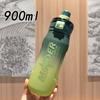 Student Fitness Water Bottle With Large Capacity And Gradient Colors For Travel And Gym