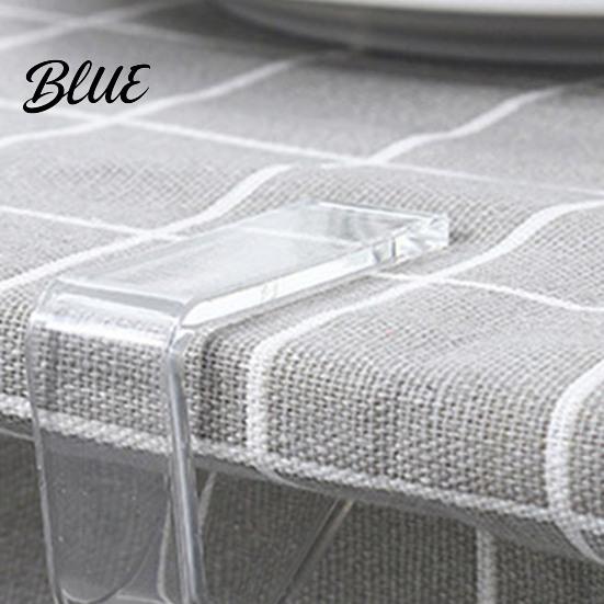 Table Skirt Fasteners Windproof Christmas Transparent Elastic Tablecloth Clips 24 Pcs Thickened Anti-slip Home Clear