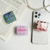 Mobile Phone Airbag Bracket, Small Fresh Quicksand Beads, Back Sticker, Retractable Desktop, Lazy Ring Buckle, Women'S Model.
