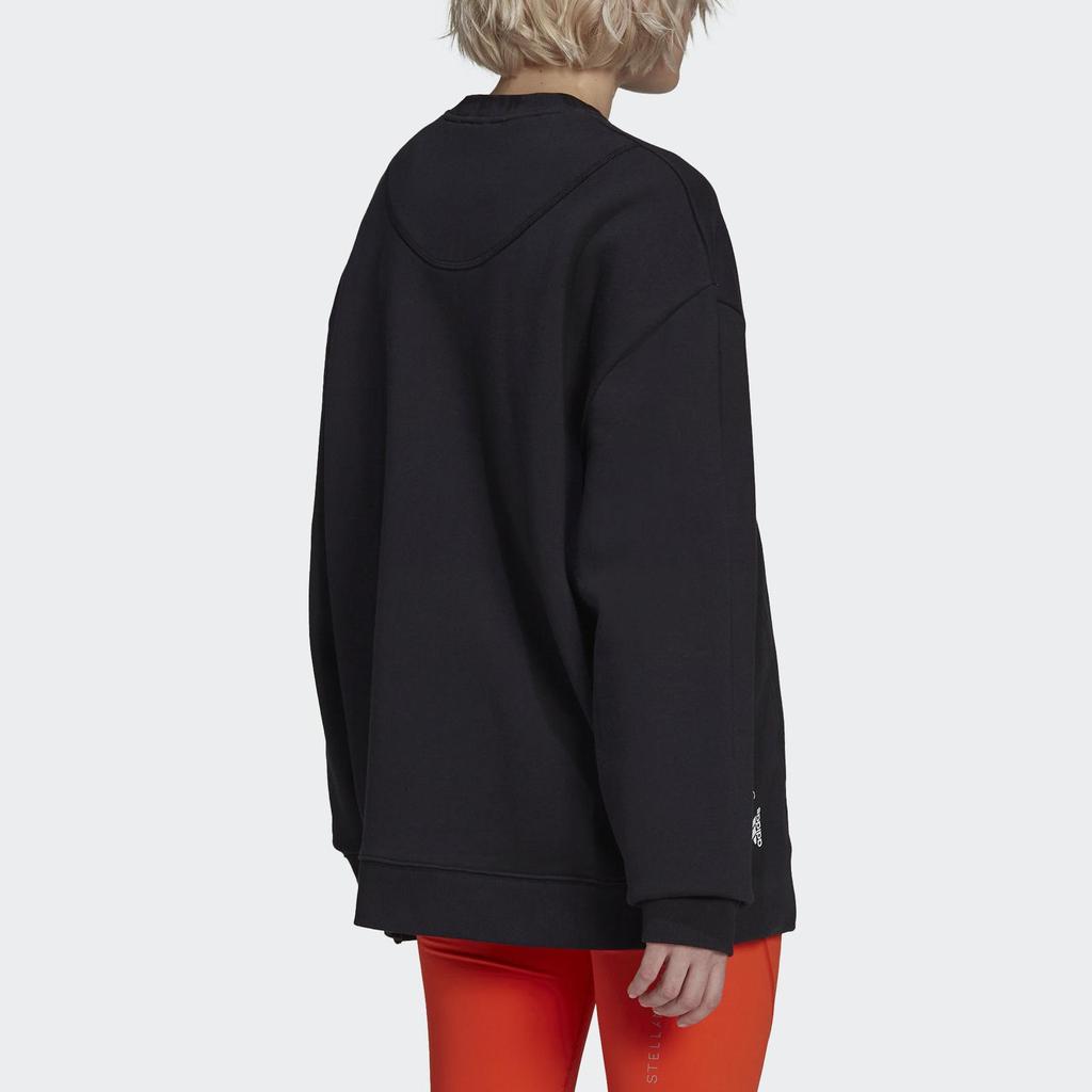 adidas Felpa Pullover Girocollo Donna Top Nero HD9133
