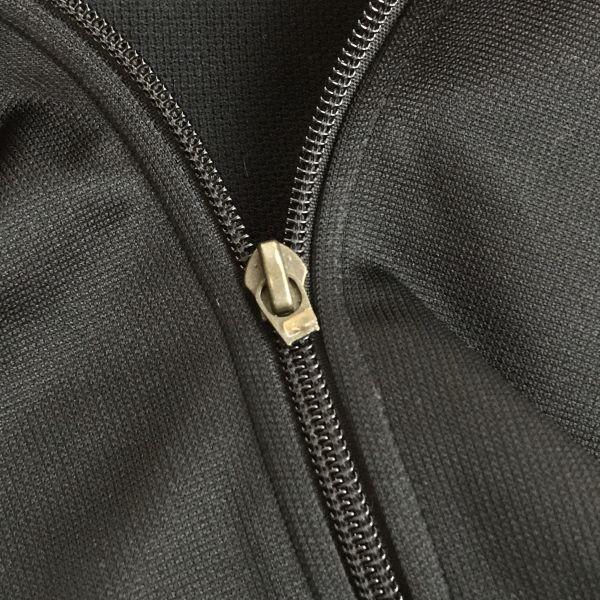 Made in Japan TEAM NIKE Jersey Jacket Men XL Black Red Zip Up Blouson Outer Jumper cBH674(USED)