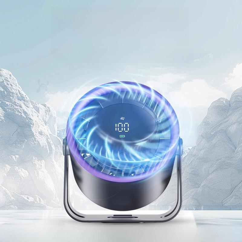 Desktop Fan Rechargeable Quiet Office Usb Cooling Fan With 5speed Settings For Home Use