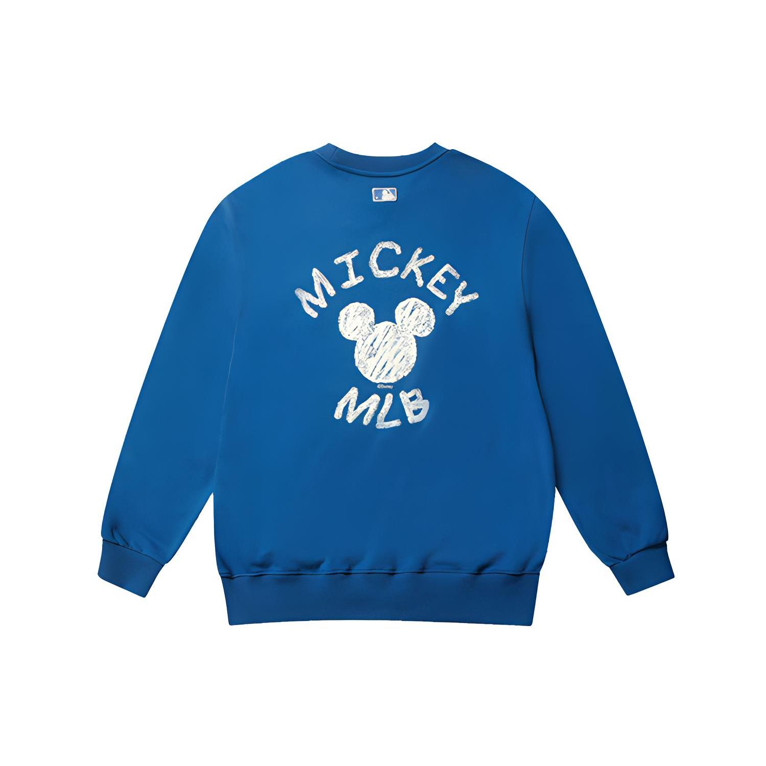 MLB X Disney MLB X Disney Sweatshirts Unisex Blue Crew Neck Moderate Regular 31MTK1041-07U XS
