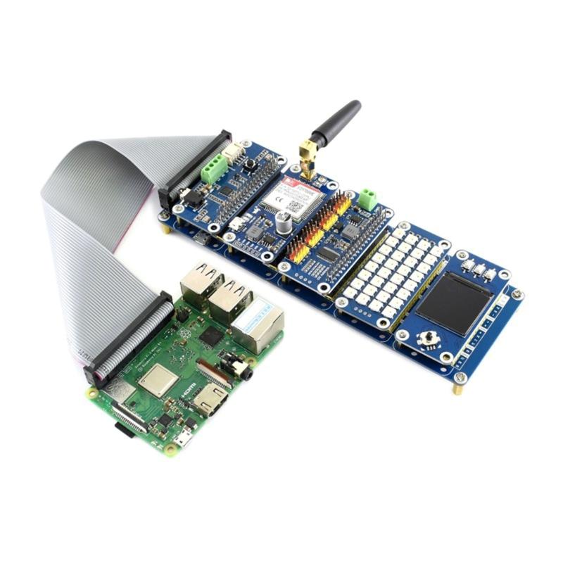 for  Stack HAT Expansion Board Stacks to  HATs at once 2x20pin Header for  4B 3B GPIO Expansion