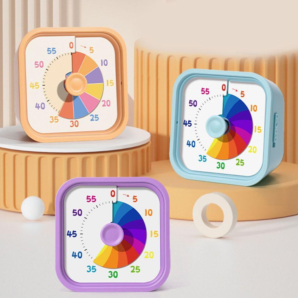 60 Minutes Visual Timer Square Kitchen Cooking Timer Time Management Tool Countdown Timer Indoor