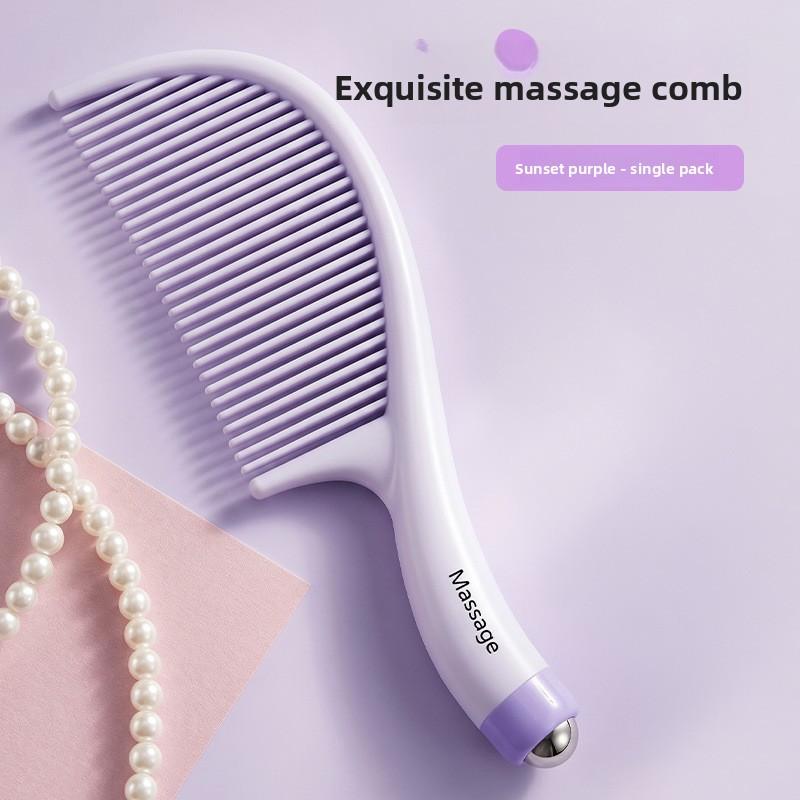 Linglong Massage Comb - Special for Ladies - Long Hair Straightening Comb - Home Use Massage Ponytail Comb - Portable Straightening Comb