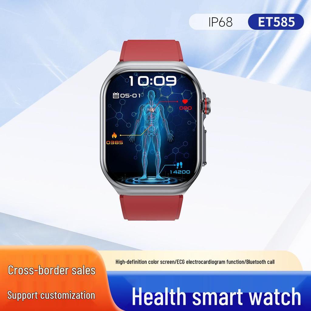 ET585 Health Management Smartwatch with ECG, HD Color Screen, Long Battery Life, and Call Features