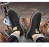 Men's High-Top Lace-Up Leather Work Boots - Autumn/Winter Casual Short Boots