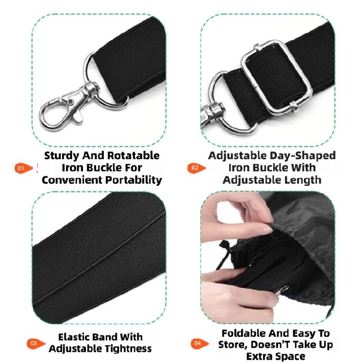 Horse Blanket Replacement Elastic Leg Straps Double Clips Stretchy Tail Strap Durability Secure for Horse Blanket