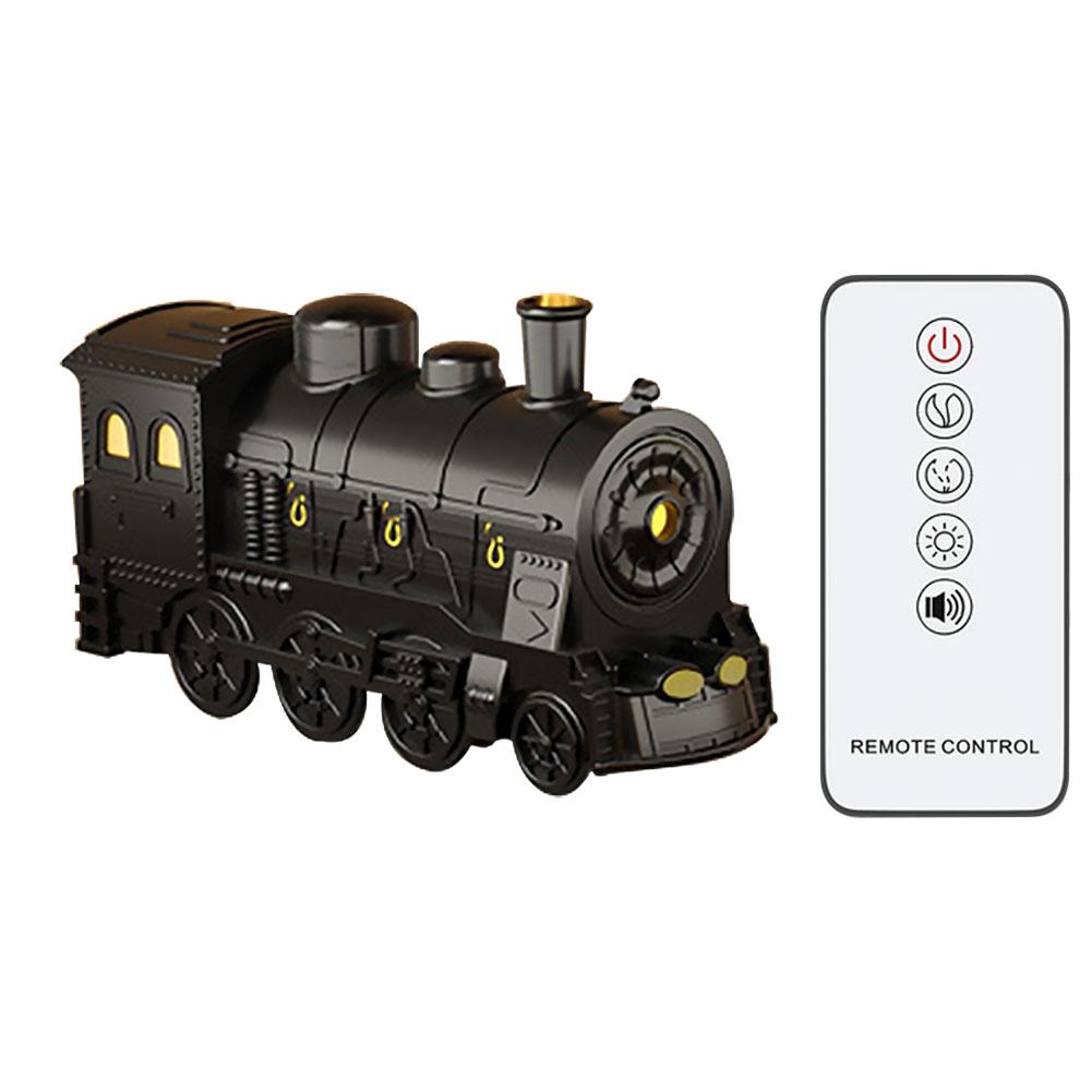 Mini Train Shape Air Humidifier with Remote Control & LED Lamp Essential Oil Diffuser 2 Spray Mode Aroma Difusor for Home Office