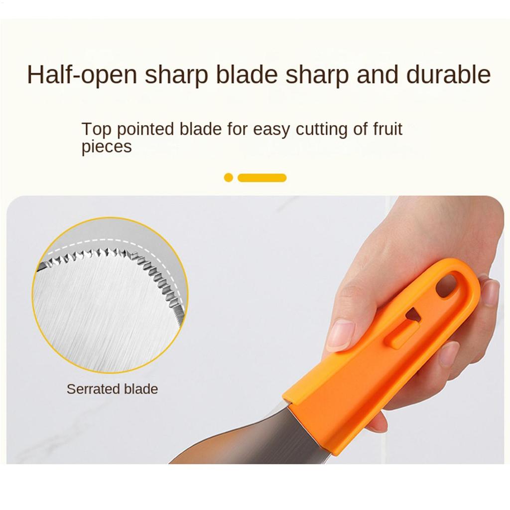 Watermelon Cutter Slicer Tool Manual Fruit Mango Corer Stainless Steel Kitchen Gadgets for Avocado Kiwi Cantaloupe Salad