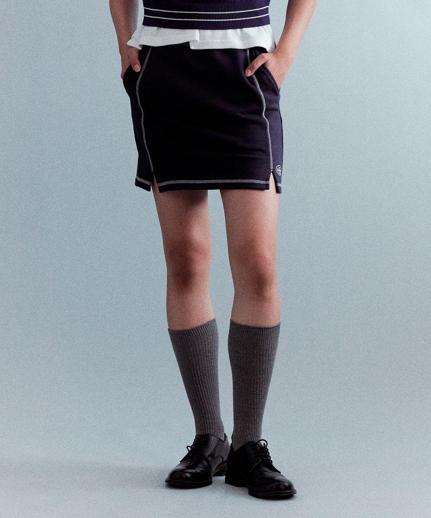 Lee Women'S Sweat Mini Skirt Navy