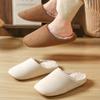 Zapatillas de Interior Silenciosas de las Cuatro Estaciones Estilo Japonés: Zapatillas suaves, antideslizantes, transpirables de algodón y lino, más terciopelo cálido para hombres y mujeres