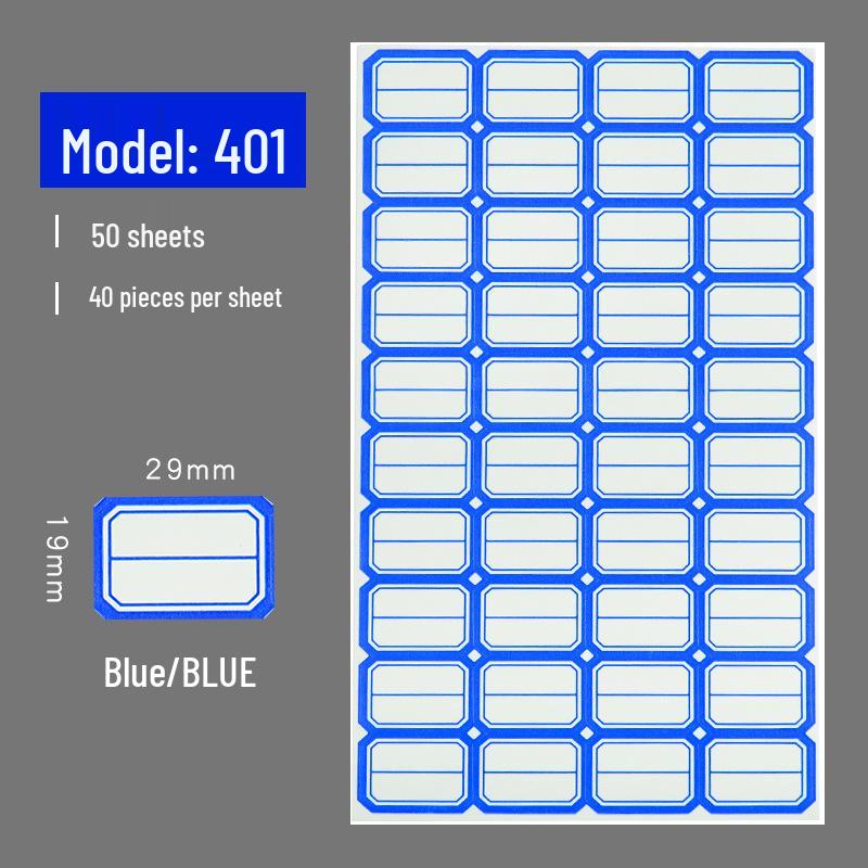 Self-Adhesive Label & Name Stickers for School & Warehouse Classification