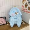 Schoolbag Fashion Personality Cute Girly Style Backpack Female Student School Bag Cartoon Embroidery Rabbit Ears Backpack Lightweight Bag