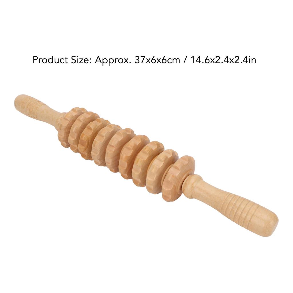 Pressure Point Massager Tool Shaped Boost Metabolism Lymphatic Drainage Relaxes Muscles Wooden Massage Tool