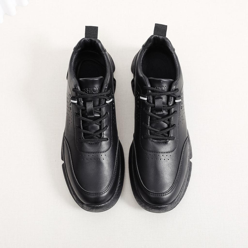 Men's Casual Shoes, Breathable Sneakers, Black Low-top Lightweight Work Shoes, Soft Soles, Comfortable Walking Shoes, Versatile Men's Shoes