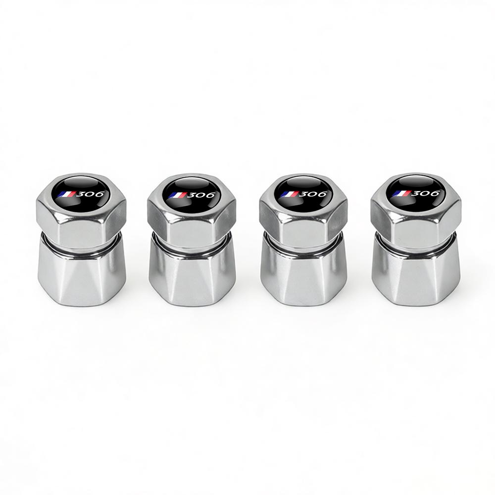 Aluminum Car Tire Valve Caps Diamond Tyre Valve Airtight Cover Waterproof Dust For Peugeot 206 207 208 306 307 308 508 106 2008