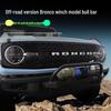 Ford Bronco Front Bumper Light Bar Spotlight Bull Bar Exterior Upgrade.