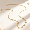 Titanium Steel Butterfly Pendant Necklace Simple Design Stainless Steel Necklace  For Women