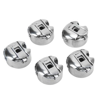 5Pcs Stainless Steel Sewing Machine Bobbin Case High Precision Silver Electric Sewing Machine Bobbin Universal